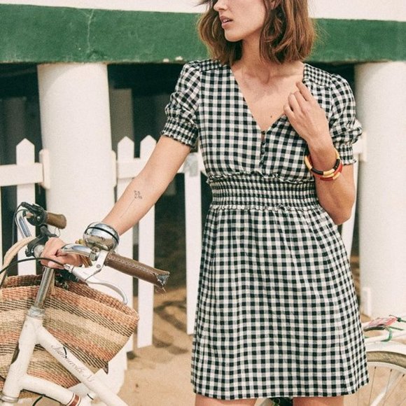 Sezane Dresses & Skirts - Sezane Gingham Sixtine Summer Mini Dress
